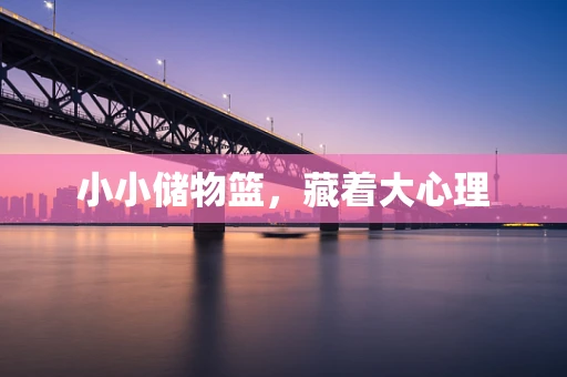 小小储物篮，藏着大心理