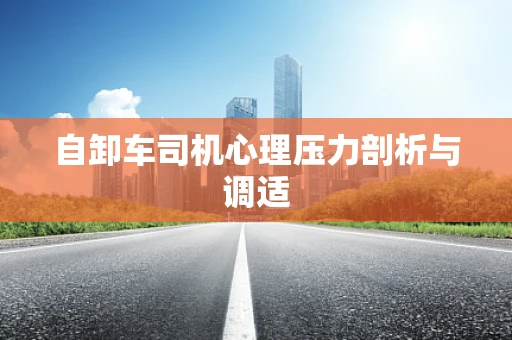 自卸车司机心理压力剖析与调适