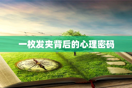 一枚发夹背后的心理密码