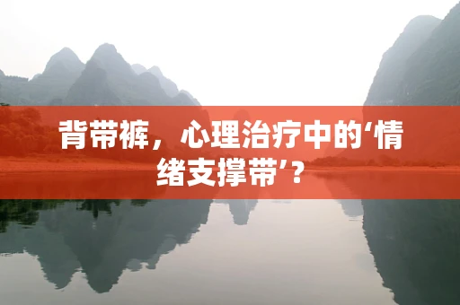 背带裤，心理治疗中的‘情绪支撑带’？