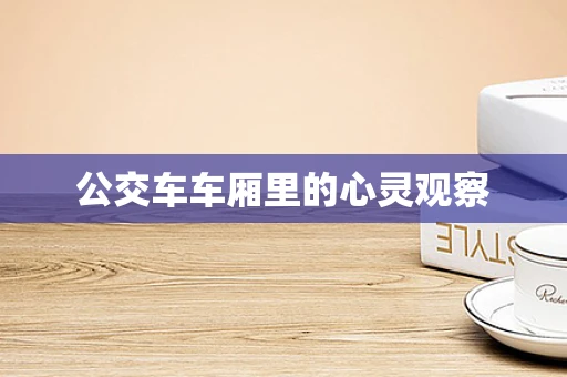 公交车车厢里的心灵观察