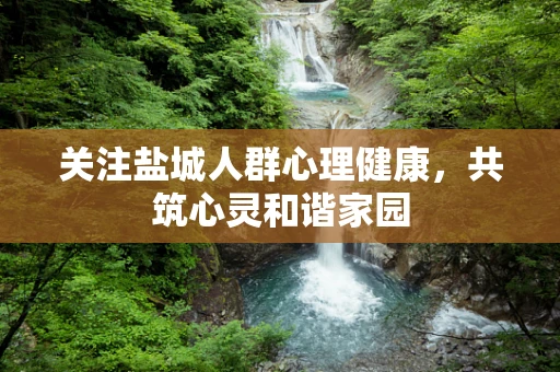 关注盐城人群心理健康，共筑心灵和谐家园
