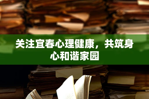 关注宜春心理健康，共筑身心和谐家园