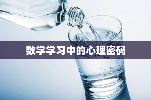 数学学习中的心理密码