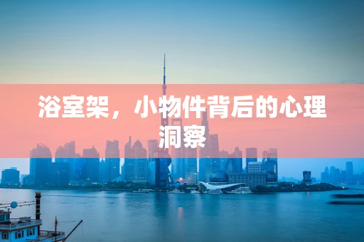 浴室架，小物件背后的心理洞察