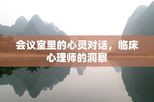 会议室里的心灵对话，临床心理师的洞察