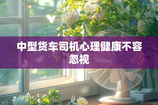 中型货车司机心理健康不容忽视