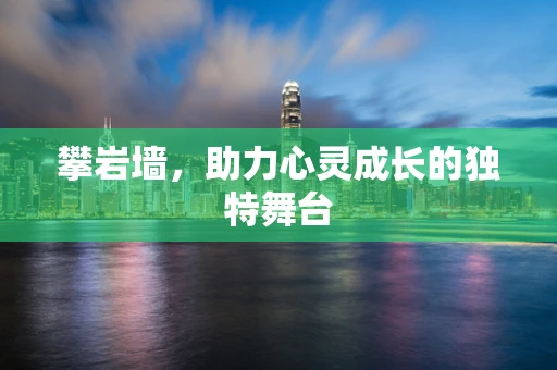 攀岩墙，助力心灵成长的独特舞台