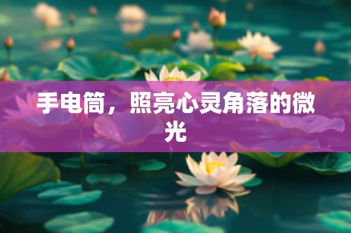 手电筒，照亮心灵角落的微光
