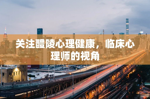关注醴陵心理健康，临床心理师的视角