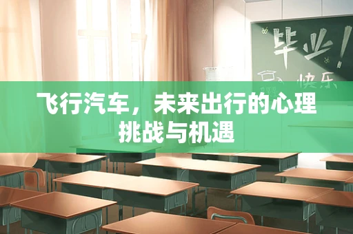飞行汽车，未来出行的心理挑战与机遇
