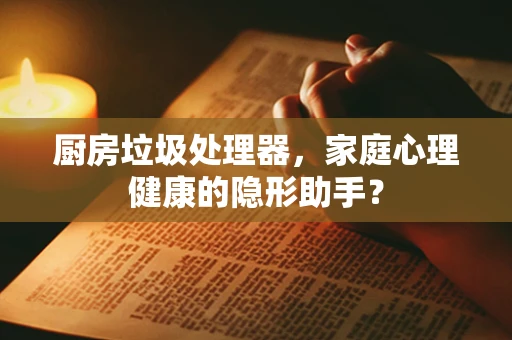 厨房垃圾处理器，家庭心理健康的隐形助手？