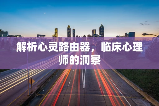 解析心灵路由器，临床心理师的洞察