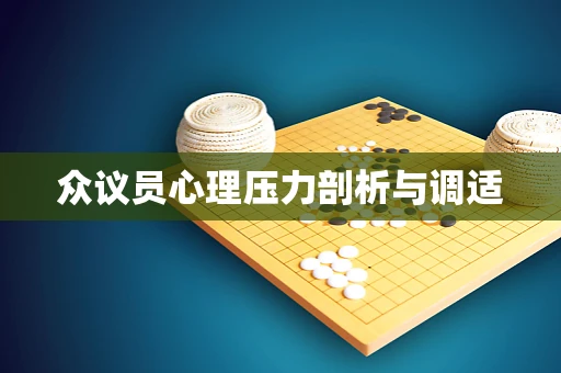 众议员心理压力剖析与调适