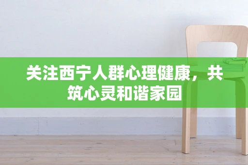 关注西宁人群心理健康，共筑心灵和谐家园